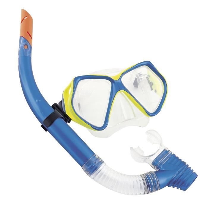 BESTWAY Ensemble Masque Hydro-Pro Océan Diver + Tuba Adulte - 2 Couleurs