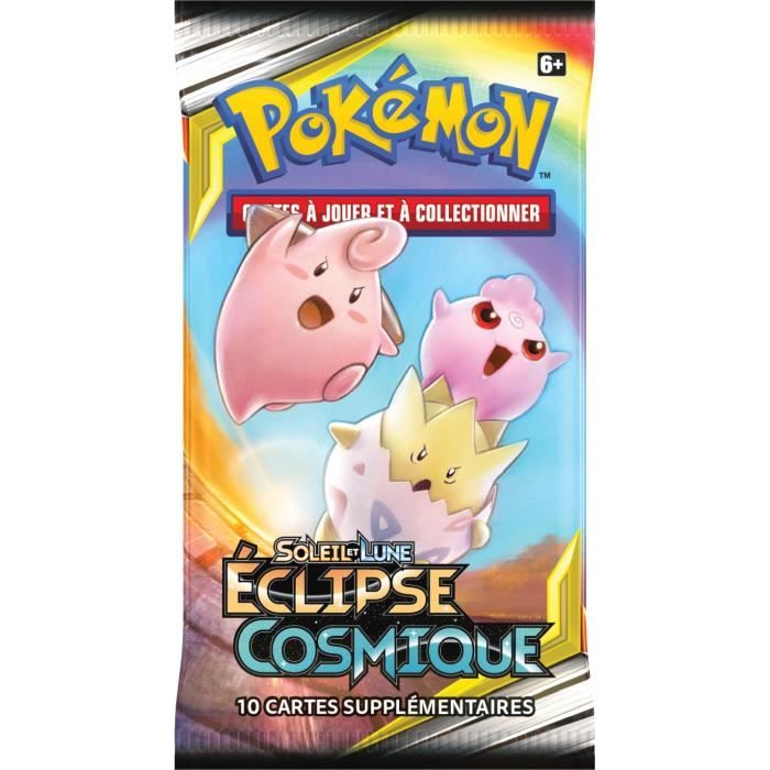 POKEMON Soleil et Lune 12 - Booster Eclipse cosmique SL12 - 10 cartes Pokémon - Modèle aléatoire
