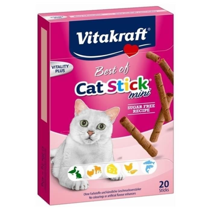 VITAKRAFT Bâtons à mâcher Cat Stick Mini - Chat - x 20