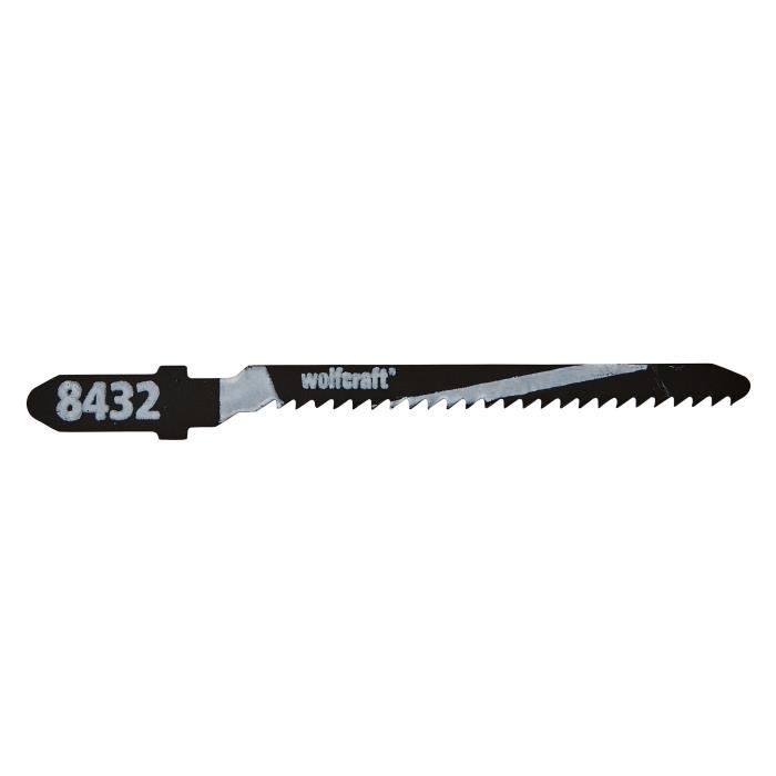 WOLFCRAFT 2 Lames scie sauteuse T HCS - Longueur: 50 mm