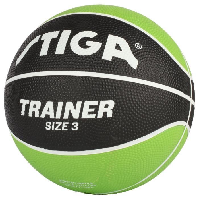 STIGA Ballon de basket-ball Trainer - Vert et noir - Taille 3