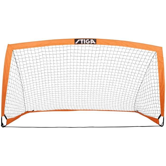 STIGA But de football Match - L 200 x H 100 x P 100 cm - Orange et noir