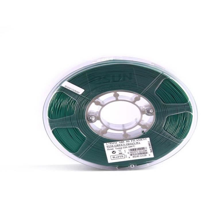 ESUN Filament pour Imprimante 3D PLA ESUN - Vert Sapin - 3 mm - 1kg
