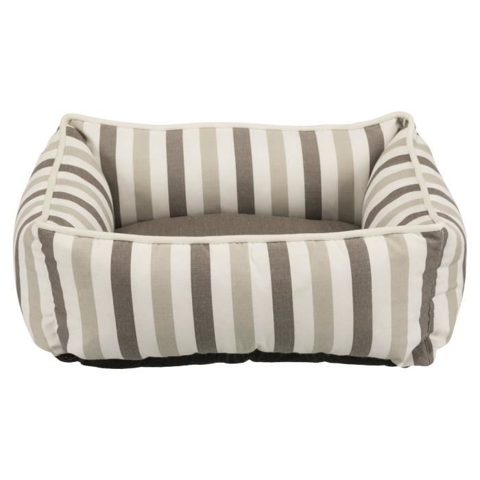 TRIXIE Lit Kimbo - 50 x 40 cm - Blanc et beige taupe - Pour chien