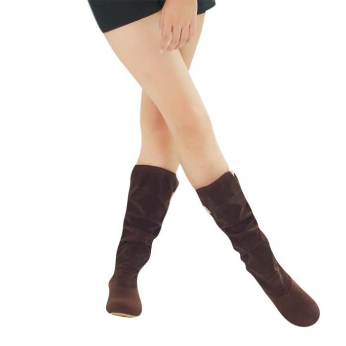 Mode Yst marron Confortable Noir xz015marron36 Sexy jaune Hiver Botte Femme Bottines YpqtaxPw