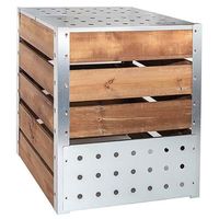 COMPOSTEUR - ACCESSOIRE Silo à compost galvanisé et bois 470l Guillouard COMPOSTEUR - ACCESSOIRE Silo à compost galvanisé et bois 470l Guillouard