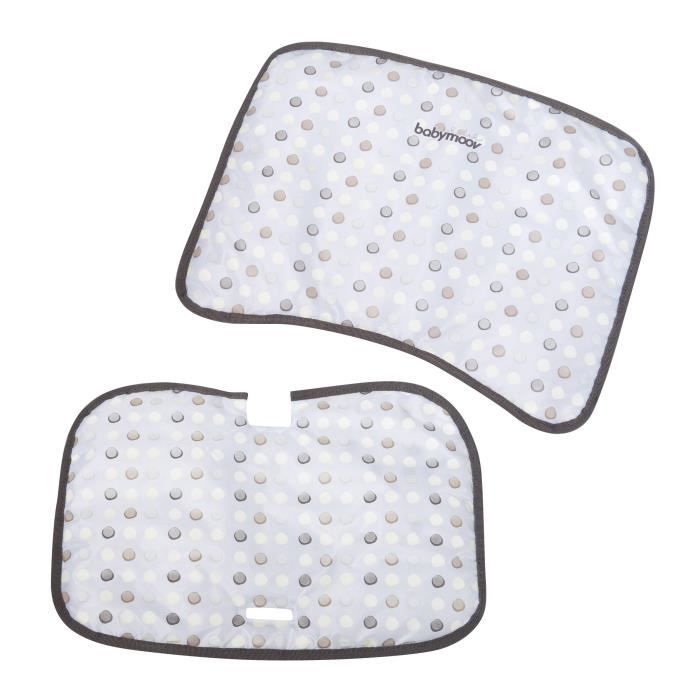 BABYMOOV Coussin Déco Chaise Haute Light Wood Gris