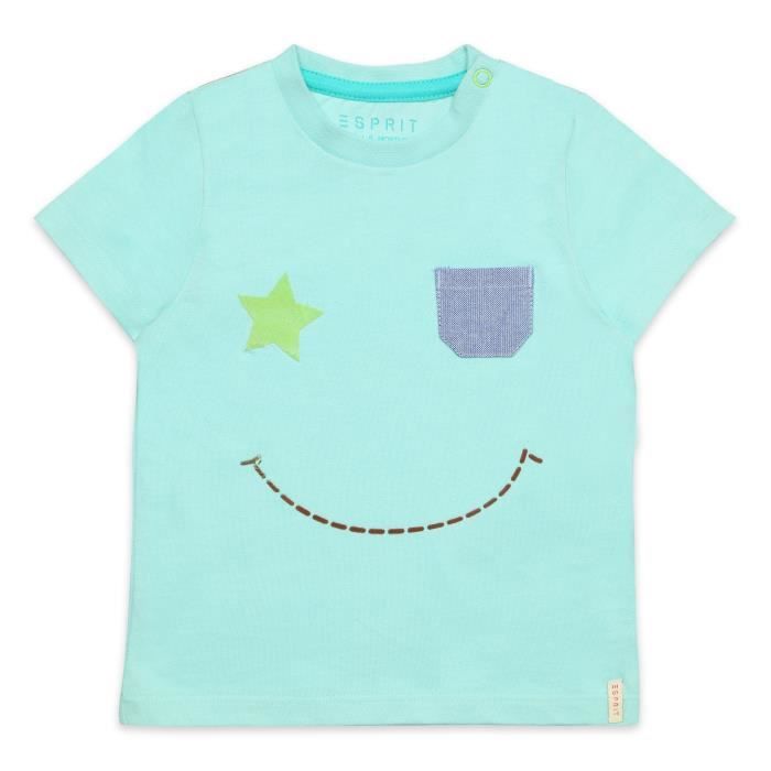 ESPRIT T-Shirt Bleu et Vert Bébé Garçon