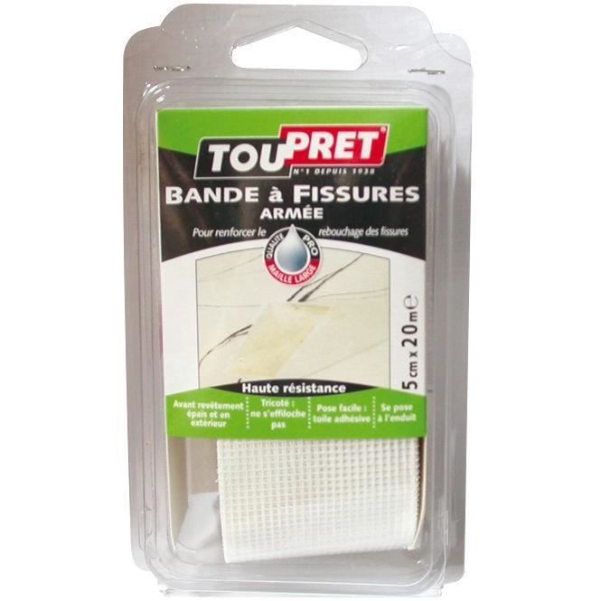 TOUPRET Bande à fissures armée 5cm x 20m