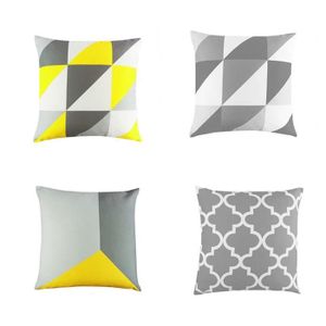 COUSSIN amour@ 4pcs Coussin de conception géométrique carr