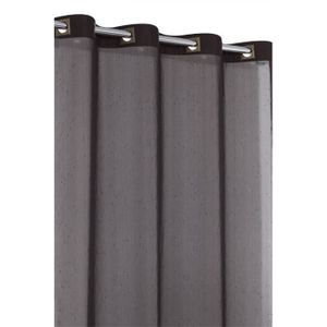 RIDEAU Voilage Tissage Perle Chocolat