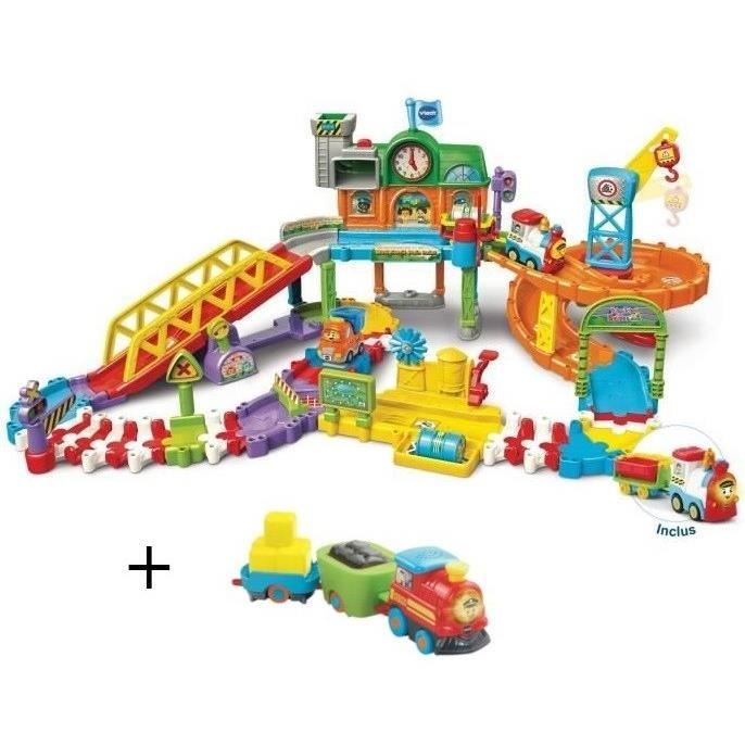 VTECH - Tchou Tchou Bolides - Maxi circuit train twist (+ Benjamin train malin) & Tchou Tchou Bolides - Kevin, le train de la mine