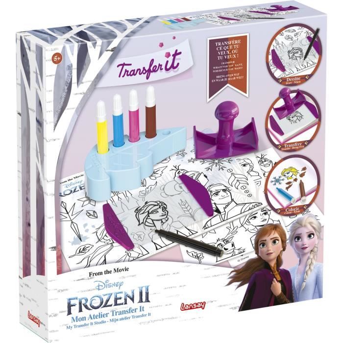 Produit shopeco.fr : LANSAY La reine des neiges II Jeu de coloriage Transfer It Mon atelier - Fille - à partir de 5 ans