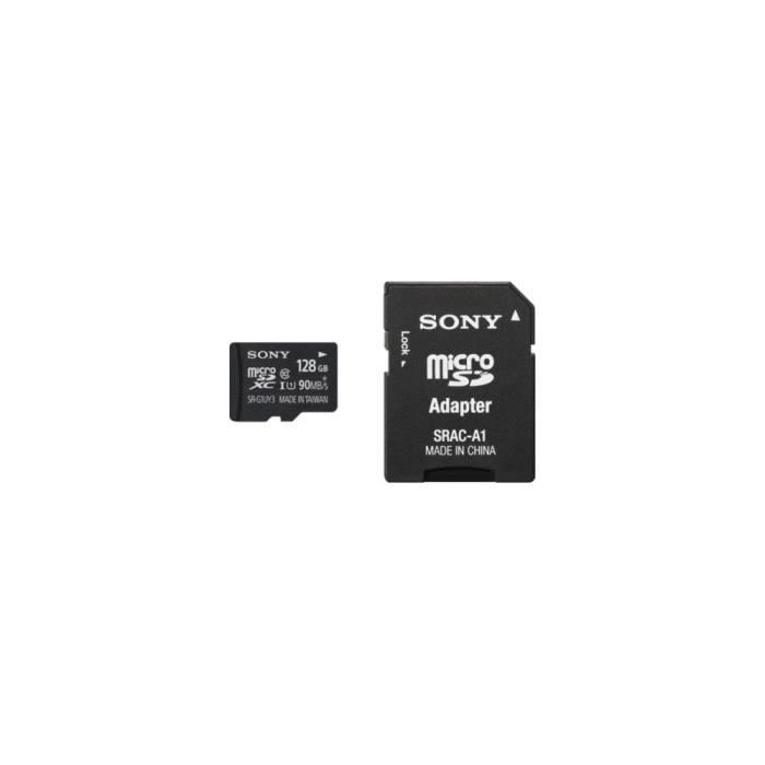 Sony SRG1UYA 128 GB microSDXC Card Class 10 plus Standard Adapter