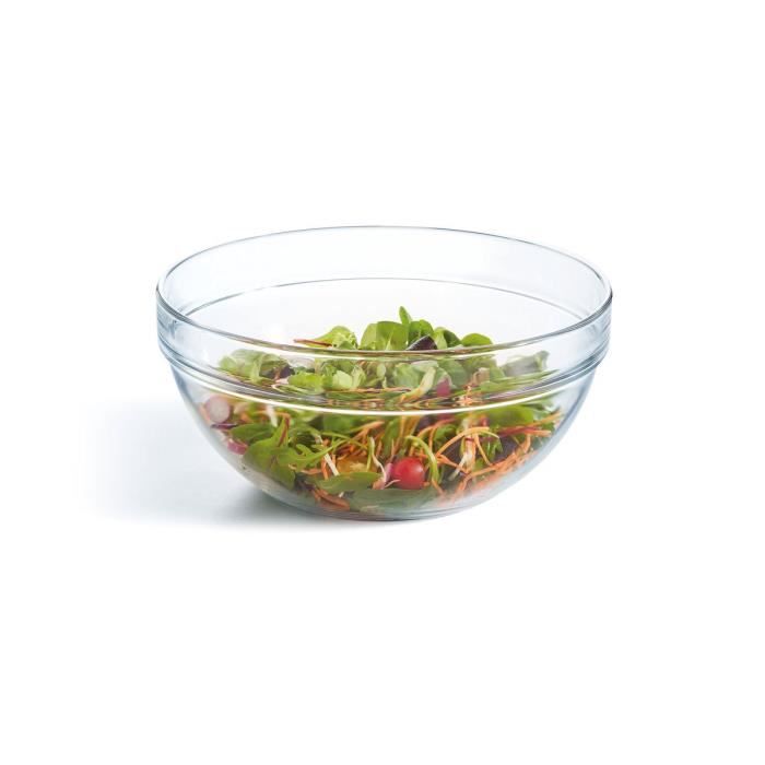 Saladier transparent empilable   D 29 cm   Achat / Vente SALADIER