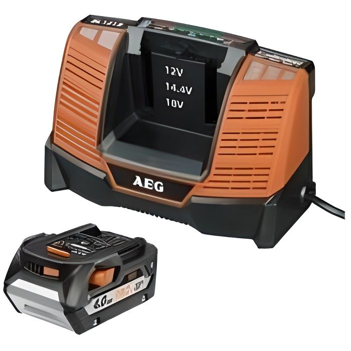 AEG Pack de chargeur et batterie SETL1840BL - 18 V - 4 Ah Li-ION