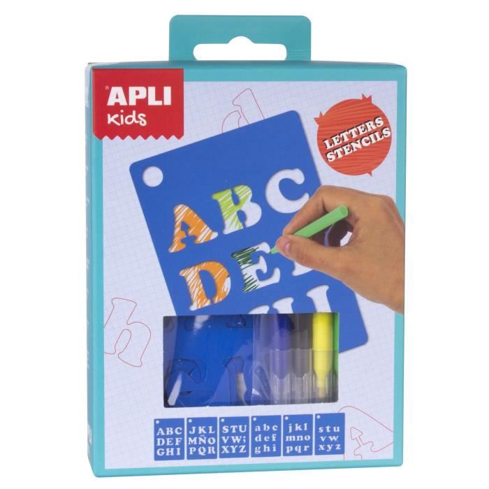 APLI Mini kit pochoirs lettres