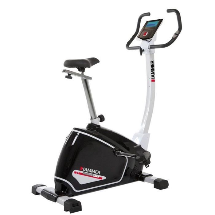 HAMMER Vélo d appartement Cardio XTR 4852-Ergomètre- 8 kg d'inertie- 18 programmes-résistance electromagnétique