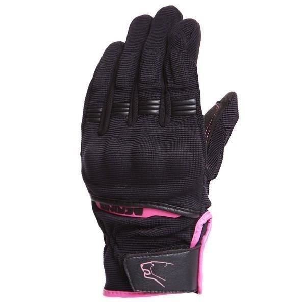 BERING Gants Moto Lady Fletcher Noir et Fuchsia.Homologué EPI (loi du 20/11/2016)