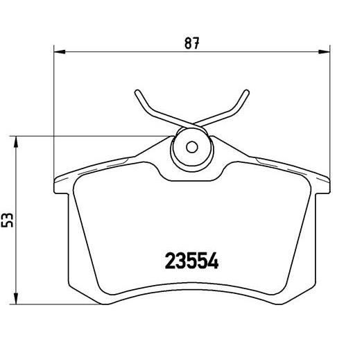 BREMBO Kit de plaquettes de frein frein a disque