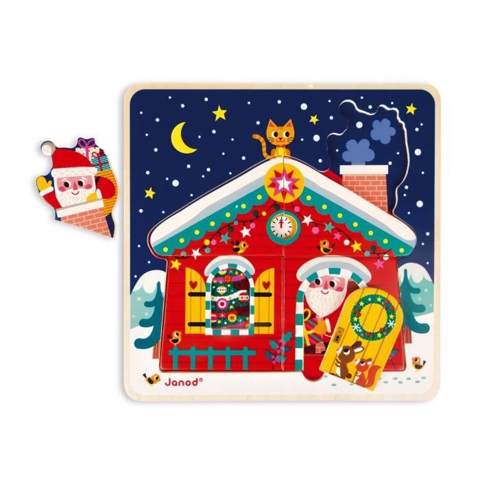 JANOD Puzzle 3 niveaux ''La nuit de Noël''