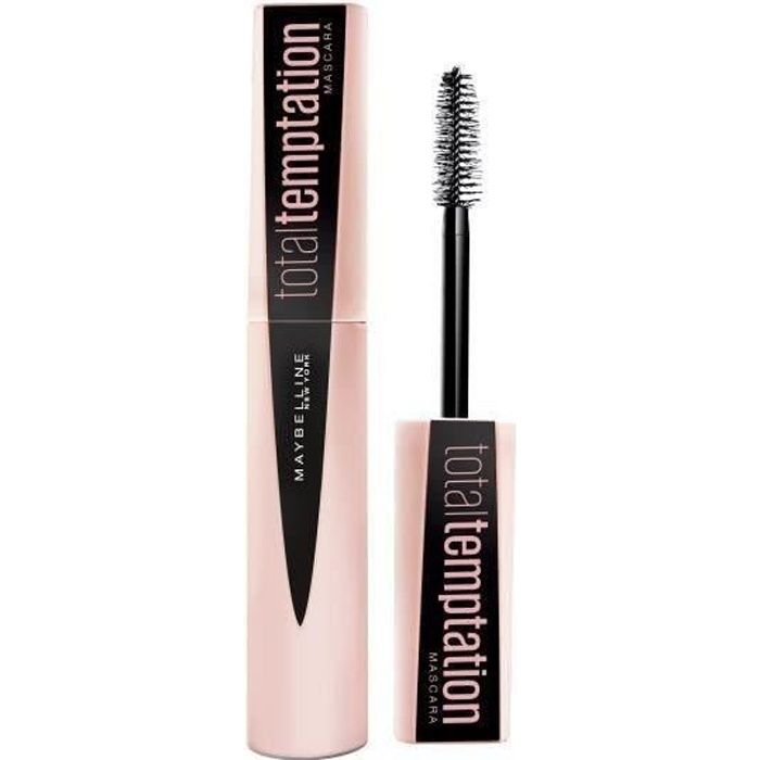 Produit shopeco.fr : MAYBELLINE Mascara Total Temptation 01 - Noir - 8,6 ml