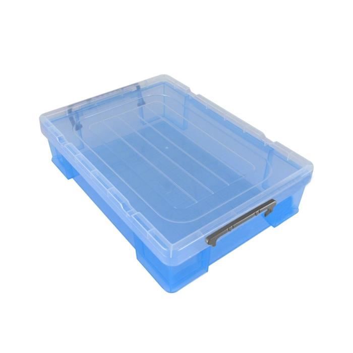 PIERRE HENRY Boîte de rangement - en Polypropylène translucide - 5,9 L - Bleu