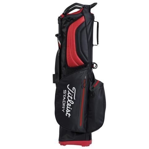 TITLEIST Sac Trépied avec Trépied 4Up StaDry Stand Bag - Noir et Rouge