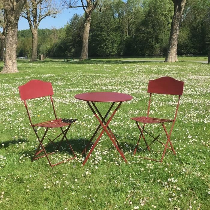 Table Salon Chaises Bistrot Fer Pliable En De 2 Jardin 2DEHWIe9Y