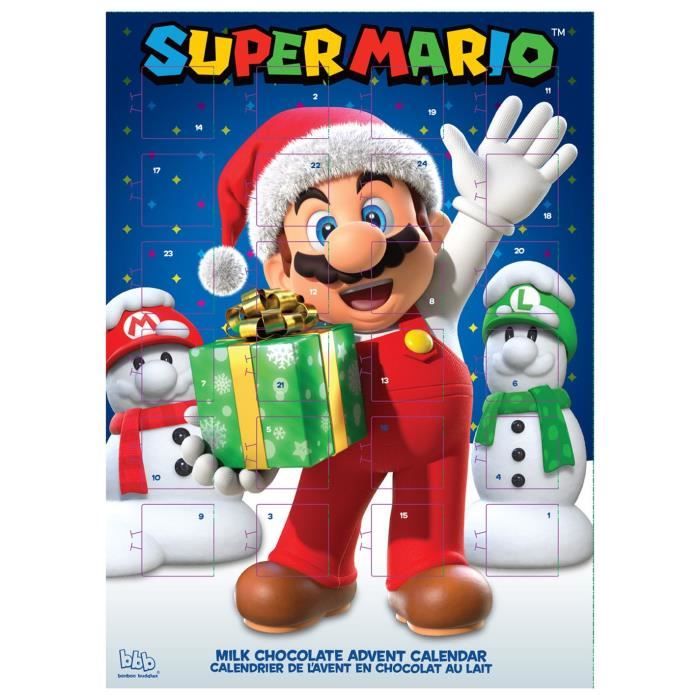 Super Mario Calendrier de l'Avent Chocolat au lait Noel 2017 (Exclusif