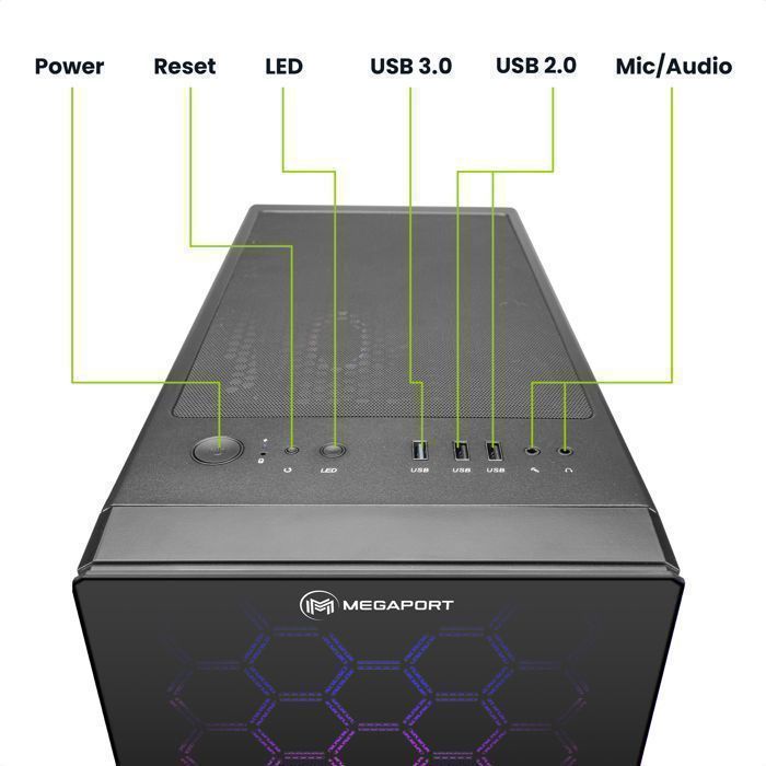 Megaport PC Gamer Valkyr AMD Ryzen 5 3600X 6x1