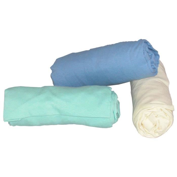 LOOPING Drap Housse Berceau 40x80 cm Ecru
