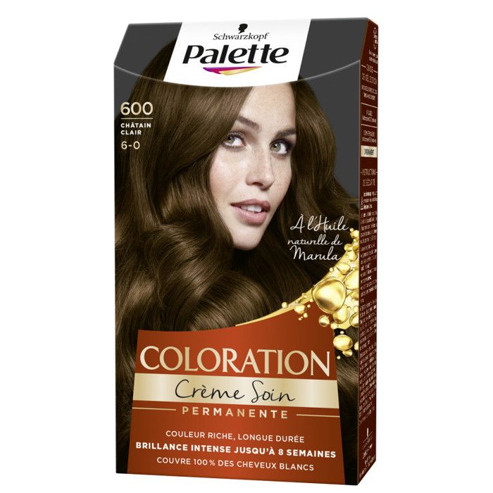 SCHWARZKOPF Coloration Permanente Palette - Châtain clair 600