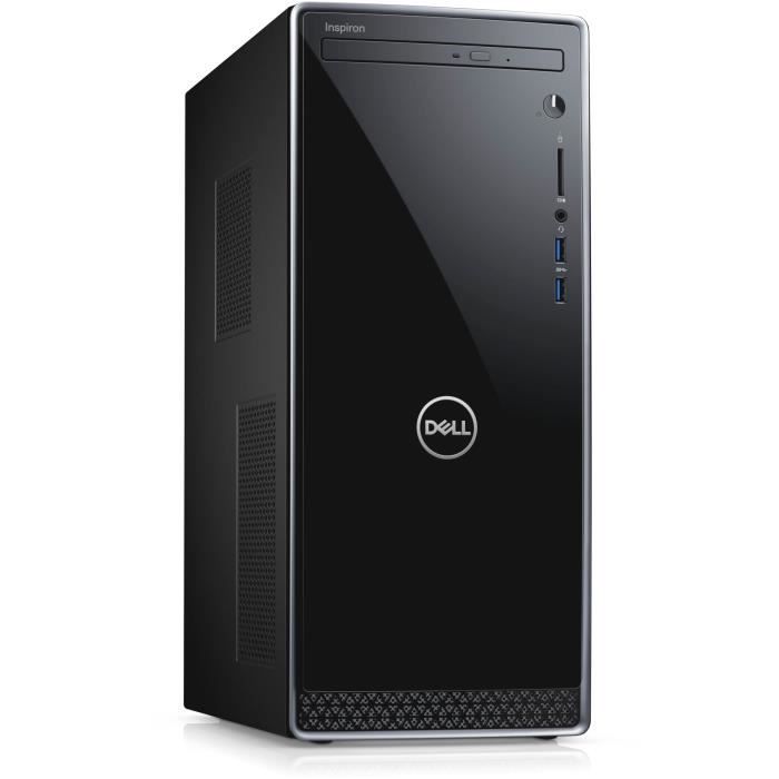 DELL PC de Bureau Inspiron 3670 - Core i3-8100 - RAM 8Go - Stockage 1To HDD - Windows 10