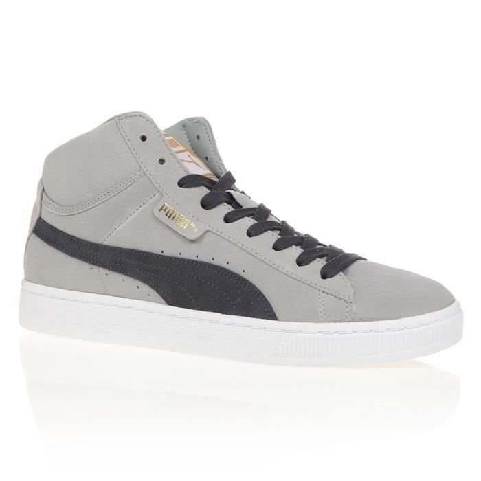 PUMA Baskets Mid S - Adulte- Gris et bleu