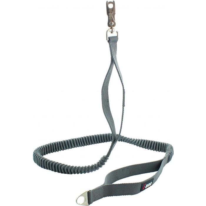 I DOG Laisse de traction Canicrosse Style - Gris - Pour chien