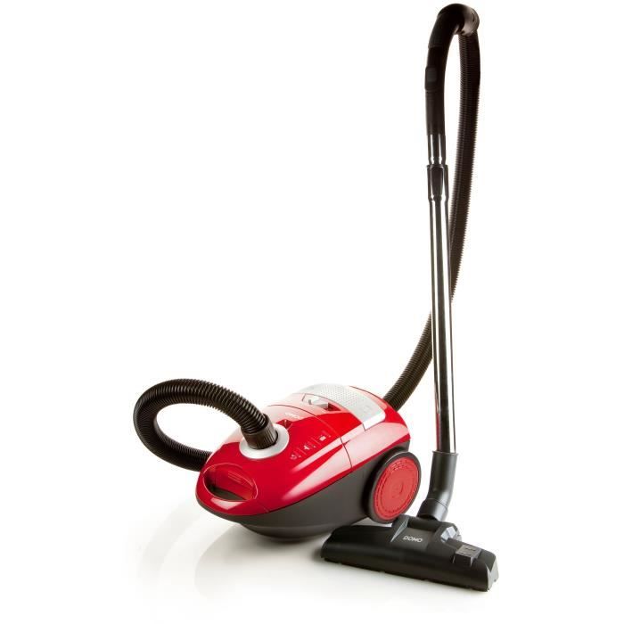 DOMO DO7283S Aspirateur traîneau avec sac - 700W - 78 dB - A - Rouge