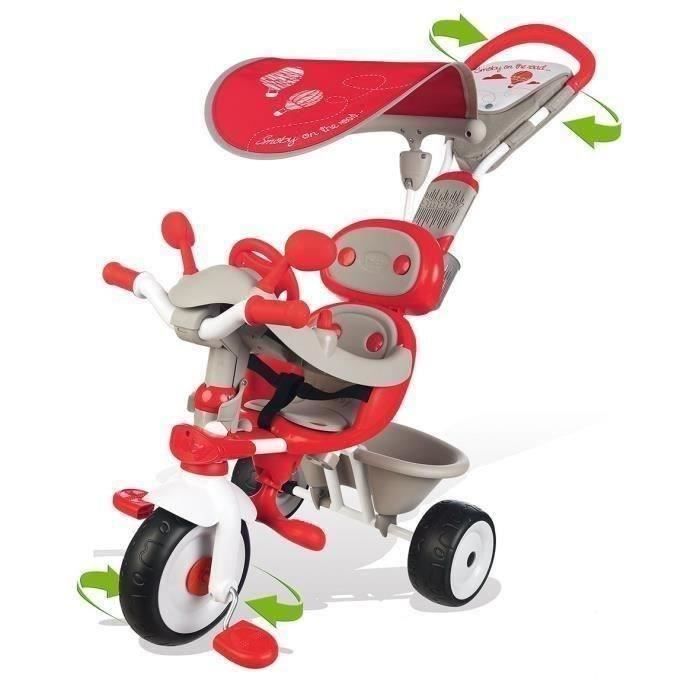 SMOBY Tricycle Baby Driver Confort Evolutif Rouge