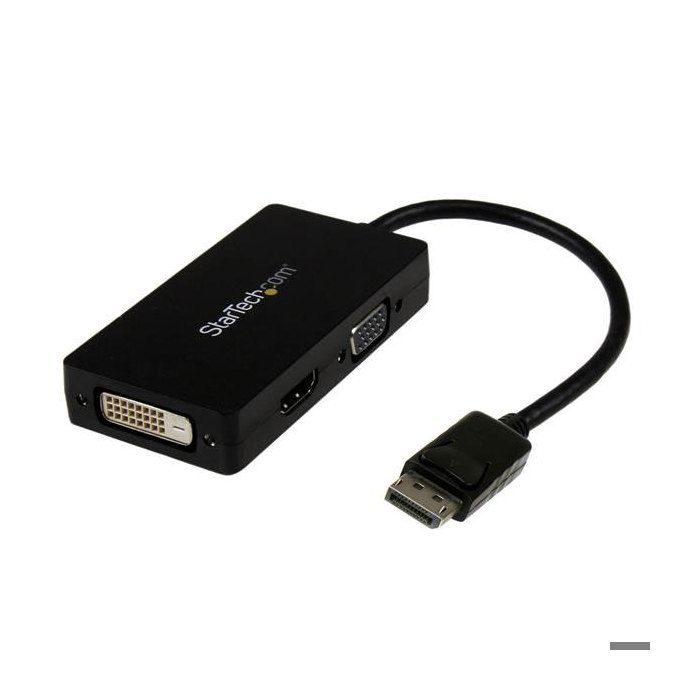 STARTECH.COM Adaptateur de voyage DisplayPort vers VGA / DVI / HDMI - Convertisseur vidéo 3-en-1