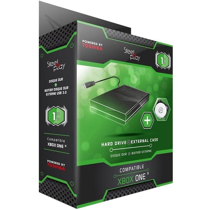 Pack Disque dur 1To + Adaptateur Steelplay pour Xbox One