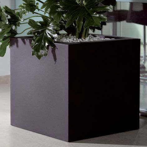 EURO3PLAST POT DE FLEURS KUBE 30X30X30 NOIR 25388 Achat