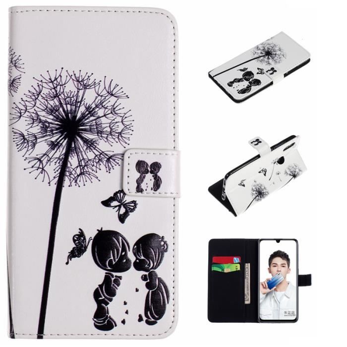 coque portefeuille huawei p smart