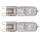 TEC HIT LIGHT Lot de 2 ampoules halogènes G9 230 V