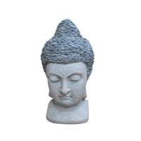 OBJET DÉCORATIF HOMEA Tête de Bouddha déco 40 cm gris OBJET DÉCORATIF HOMEA Tête de Bouddha déco 40 cm gris