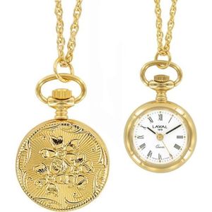 Montre Pendentif Ancienne Pour Femme - Boîtier Rempli D'or, Marque Hampden, étui De Chasse, Occasion