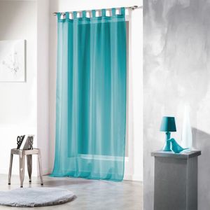 Voilage bleu turquoise - Achat / Vente pas cher