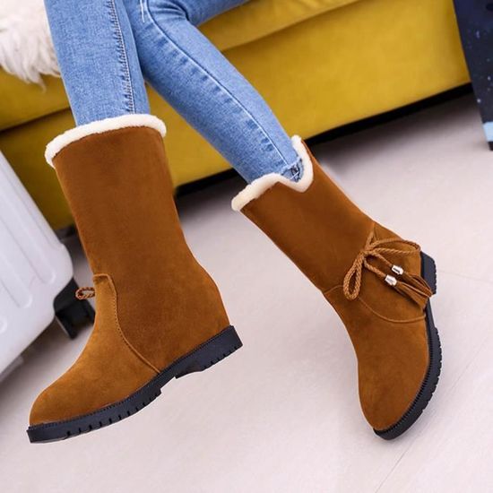 Bowknot Flats chauds chaussures neige femmes bottes automne hiver chaussures mode jaune Jaune Jaune - Achat / Vente botte Bowknot Flats chauds chaussures neige femmes bottes automne hiver Jaune chaussures mode jaune Jaune Jaune hiver - Achat / Vente botte 81af59