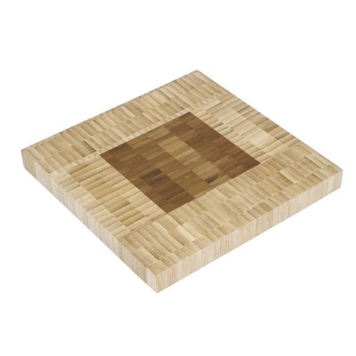 Dessous de plat en bambou de forme carrée