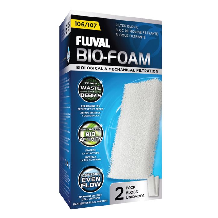 FLUVAL 2 blocs de mousses 106 - Pour aquarium