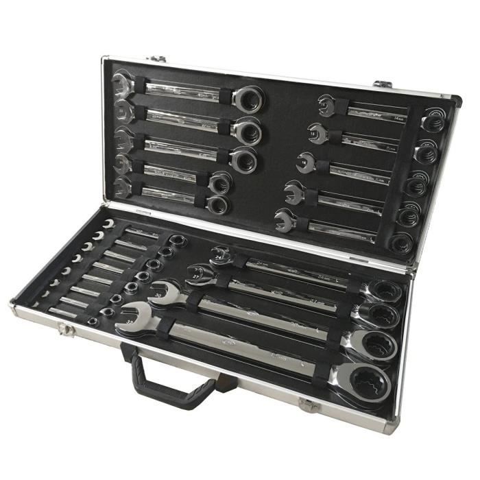 JBM Set de 22 clés combinées avec cliquet